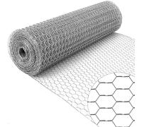 Garden Galvanised Chicken Wire Rabbit Wire Hexagonal Mesh Fencing 5m Long x 90cm Wide x Diameter:13mm Gauge 24G
