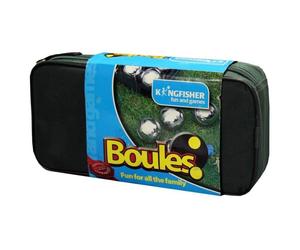 Garden Games 17.5 cm Steel French Boules Set Eight With One Jack Kingfisher