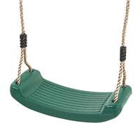 Garden Games Children’s Swing Seat with Safety Grip and Adjustable Weatherproof Ropes for Swing Sets (Green)