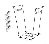 Garden garbage bag rack with clips for 30 to 45 gallon bags, plastic frame for collecting yard debris and outdoor event trash
