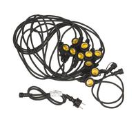 Garden Garland String Light Festoon Lighting Patio for 10x E27 Bulbs IP44 10m