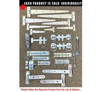 Garden Gate Accessories Metal Fixing Suffolk Latch Bolt T Hinges Spring Closer Zinc (6" Barrel Bolt)