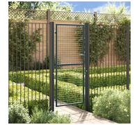Garden Gate Anthracite 100x200cm Powder-Coated Galvanised Steel 3 Keys Adj99-105