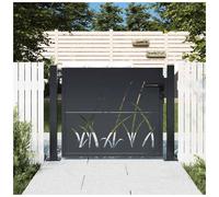 Garden Gate Anthracite 110x80cm Galvanised Steel Powder-Coated Lockable+3keysUK