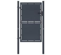 Garden Gate Steel Anthracite Outdoor Fence Doors Patio Gate Multi Sizes vidaXL