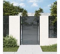 Garden Gate Driveway Fence Gate Fence Panel Patio Gate Anthracite Steel vidaXL