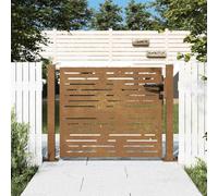 Garden Gate, Corten Steel, Garden Entry, Rusty, 110 x 80 Cm