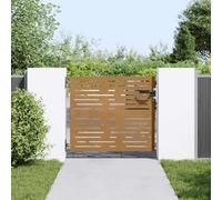 (85 x 100 cm) vidaXL Garden Gate Fence Gate Fence Panel 85x175 cm Corten Steel Square Design