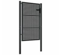 Garden Gate Driveway Fence Gate Fence Panel Patio Gate Anthracite Steel vidaXL