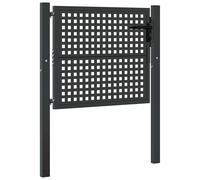 Garden Gate Driveway Fence Gate Fence Panel Patio Gate Anthracite Steel vidaXL