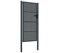 Garden Gate Driveway Fence Gate Fence Panel Patio Gate Anthracite Steel vidaXL