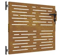 Garden Gate Driveway Gate Fence Gate Fence Corten Steel Square Design vidaXL