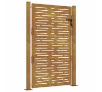 Garden Gate Driveway Gate Fence Gate Fence Corten Steel Square Design vidaXL