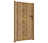 Garden Gate Driveway Gate Fence Gate Fence Corten Steel Square Design vidaXL