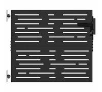 Garden Gate Driveway Gate Fence Gate Fence Corten Steel Square Design vidaXL