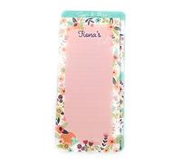 garden gate 'FIONA'S List' Tiggi & Bird Lined Magnetic Personalised Shopping List Note Pad. Gift for that Organised Person in Your Life. Mother's Day, Birthday, Christmas, Easter, Any Occasion