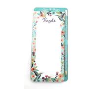 garden gate 'HAZEL'S List' Tiggi & Bird Lined Magnetic Personalised Shopping List Note Pad. Gift for that Organised Person in Your Life. Mother's Day, Birthday, Christmas, Easter, Any Occasion