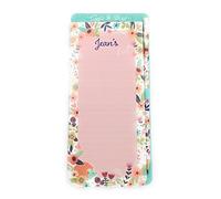 garden gate 'JEAN'S List' Tiggi & Bird Lined Magnetic Personalised Shopping List Note Pad. Gift for that Organised Person in Your Life. Mother's Day, Birthday, Christmas, Easter, Any Occasion