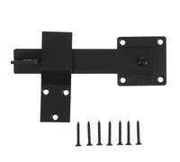 Garden Gate Latch 1 Set of Rotating Barn Heavy Duty Iron Gate Lock Sliding Door Bolt Hook Secure Slot Design Left Right Install Outdoor Fence