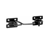 Garden Gate Metal Fixing auto gate Latch Barrel Brenton Bolt Suffolk Latch Black (6" Cabin Hook)