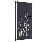 Garden Gate Anthracite 205x105cm Galvanised Powder-Coated Steel Lockable Secure