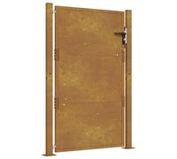 Garden Gate Patio Outdoor Driveway Gate Fence Gate Fence Corten Steel vidaXL