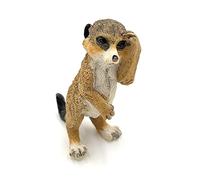 Garden Gate Resin Meerkat 6.5cm Tall Ornament Decoration Collectable - Meerkat Standing with Paw over Eyes