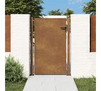 Garden Gate Rusty Corten Steel 110x130cm Adjustable Lockable 3 Keys Heavy-DutyXL