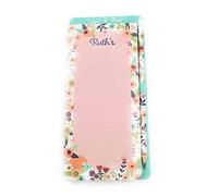 garden gate 'RUTH'S List' Tiggi & Bird Lined Magnetic Personalised Shopping List Note Pad. Gift for that Organised Person in Your Life. Mother's Day, Birthday, Christmas, Easter, Any Occasion