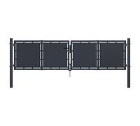 Garden Gate Steel Anthracite Outdoor Fence Doors Patio Gate Multi Sizes vidaXL