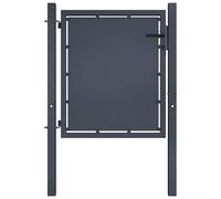 vidaXL Garden Gate Steel 100x75 cm Anthracite, Black
