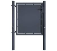 Garden Gate Steel Anthracite Outdoor Fence Doors Patio Gate Multi Sizes vidaXL