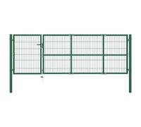 Garden Gate with Posts 3 Keys Anthracite Driveway Gate 100/120/140cm vidaXL