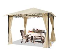 Garden Gazebo 3x3 m pavilion approx 180 g/m² roof, quick assembly, 4 sidewalls