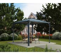 Garden Gazebo 3x3m Durable Aluminium Frame Polycarbonate Roof Palermo