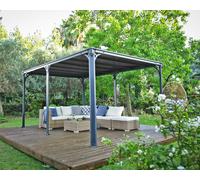 Palram Milano 4300 Garden Gazebo, Polycarbonate, L426 x W309 x H225 cm - Grey Palram Grey
