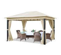 Garden gazebo 3x4 m outdoor pavilion aluminium party tent marquee 4 sidewalls