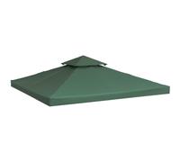 Garden Gazebo Canopy | 3x3m Replacement Roof | Dark Green | High-Quality Polyest