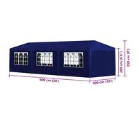 Garden Gazebo Marquee Party BBQ Tent Outdoor Patio Canopy With Sides Waterproof