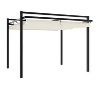 Garden Gazebo with Retractable Roof Party Tent Patio Canopy Aluminium vidaXL