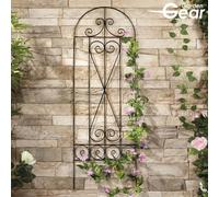 Garden Gear 1.2 Metre Metal Plant Support, Decorative Design For Borders, Flowerbeds, Plant Pots & Pathways (3 X Swirl Metal Plant Support)