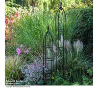 Garden Gear 1.2M Metal Obelisk, Black