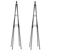 Garden Gear 1.8M Metal Tower Trellis, A-Shape Design, Plastic-Coated Steel, Easy Assembly (X2)