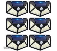 Garden Gear 100 Led Solar Motion Sensor Light: Energy-Efficient, Durable, And Versatile Outdoor Lighting Solution (X6)