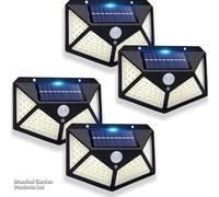 Garden Gear 100 Led Solar Motion Sensor Light: Energy-Efficient, Durable, And Versatile Outdoor Lighting Solution (X4)