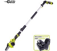 Garden Gear 12V 2-In-1 Telescopic Chainsaw Cordless Mini Pole Saw + 1 Lithium-Ion Battery, Fast Charger