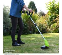 Garden Gear 12V Cordless Grass Trimmer, 240mm Cutting Diameter, Includes 12 Spare Blades & Fast Charger