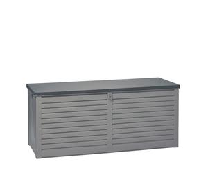 Garden Gear 490 Litre Storage Box w/ Sit On Lid GREY