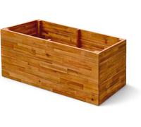 Thompson & Morgan Acacia Large Rectangular Planter 98 x 45.5 x 42.5cm - Size: 42.5 x 45.5 x 98cm - Brown - Wilko