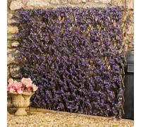 Garden Gear Artificial Lavender Hedge Trellis 1 X 2M Expandable Privacy Screening Panel For Gardens, Balcony And Terraces